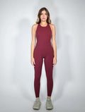 Burgundy Backless Jumpsuit – Supersoft, Stretchy, Padded & Double-Lined | CTZ THE LABEL